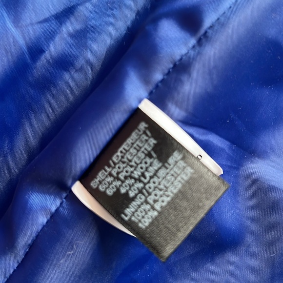 Sam Edelman Blue Wool Blend Women's Coat - Picture 3 of 3